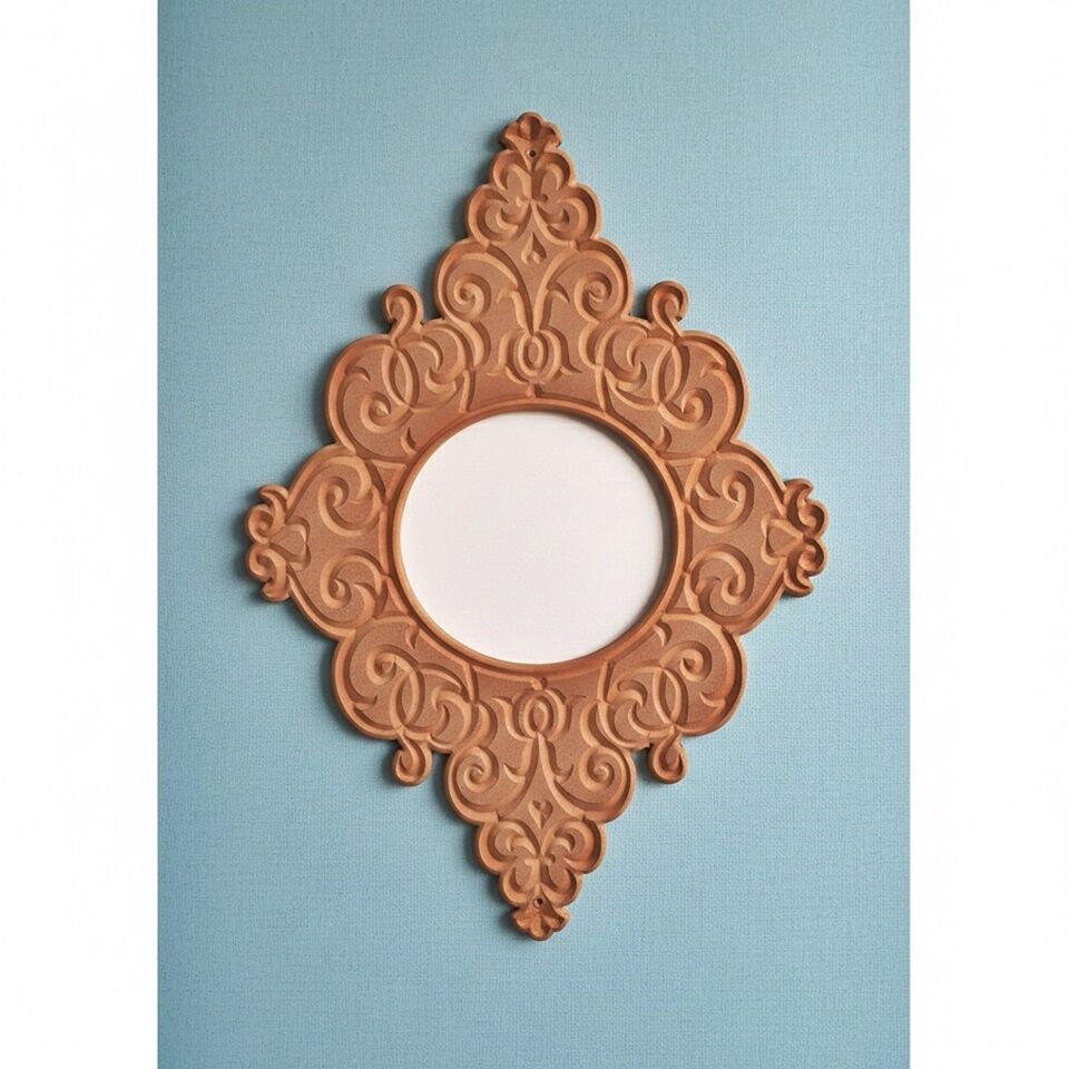 Ahşap Ayna Çerçevesi-09. CNC İşlemeli Ahşap Çerçeveler TDMAyna-00009