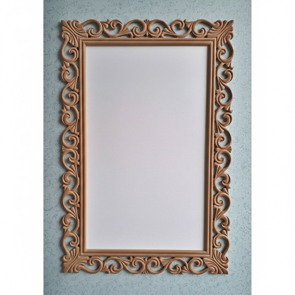 Ahşap Ayna Çerçevesi-05. CNC İşlemeli Ahşap Çerçeveler TDMAyna-00005