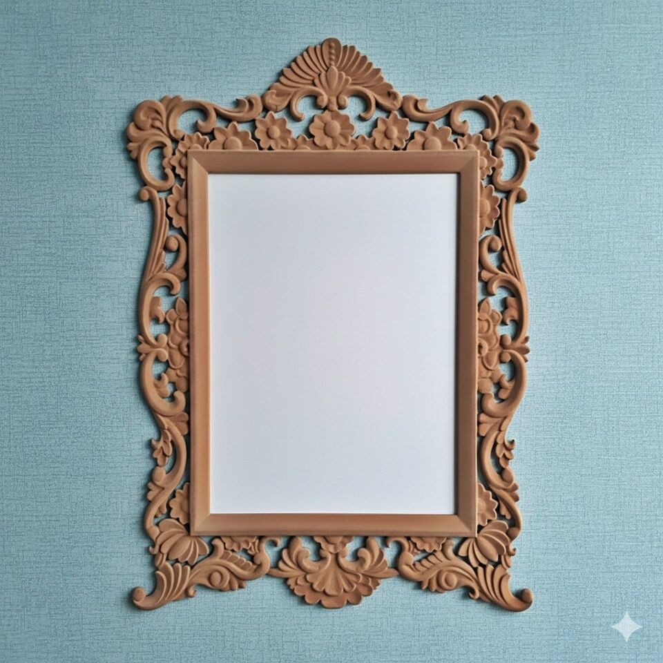 Ahşap Ayna Çerçevesi-04. CNC İşlemeli Ahşap Çerçeveler TDMAyna-00004