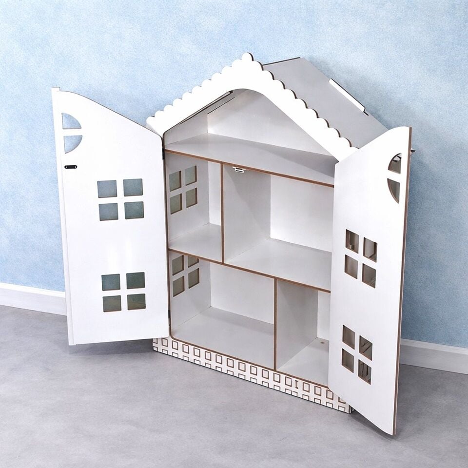 TDM Mobilya Bebek Oyun Evi,ahşap Çocuk Oyun Evi Oyun-34305 Ahşap