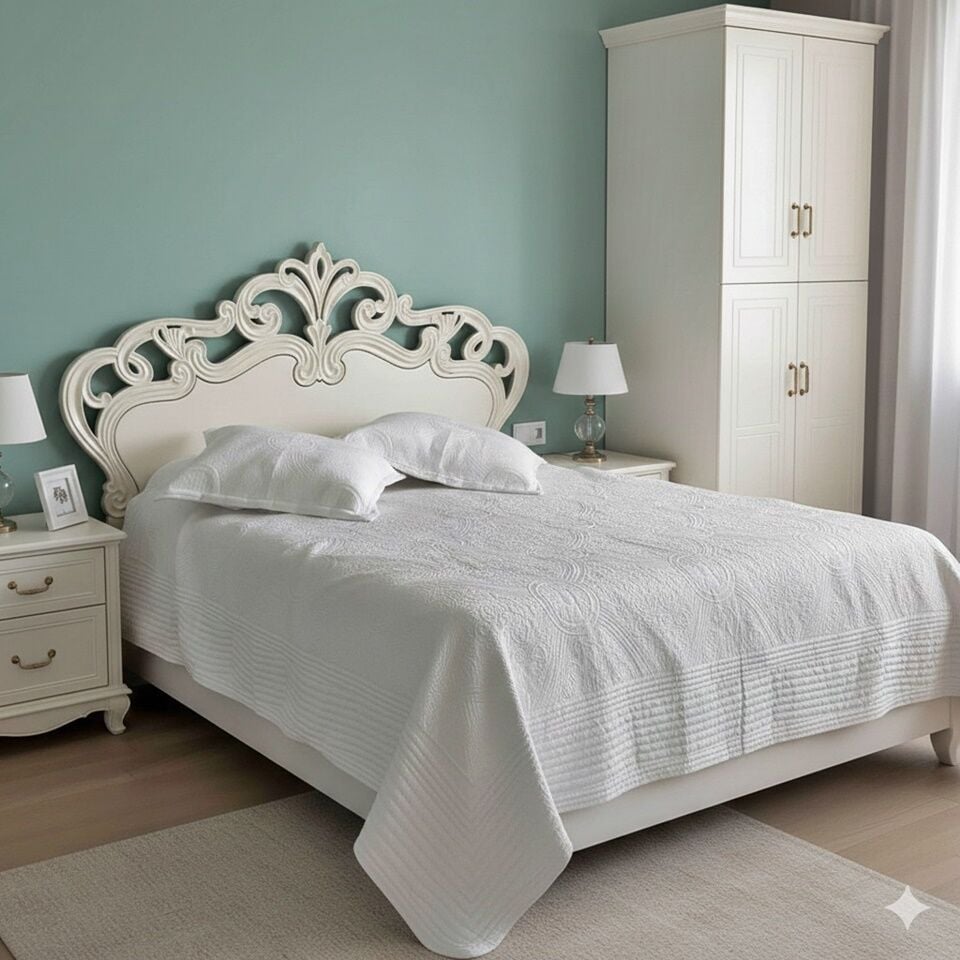 TDM Mobilya Ahşap Yatak Karyola Başlığı. CNC İşlemeli Yatak Karyola Başlığı TDM Başlık-10001