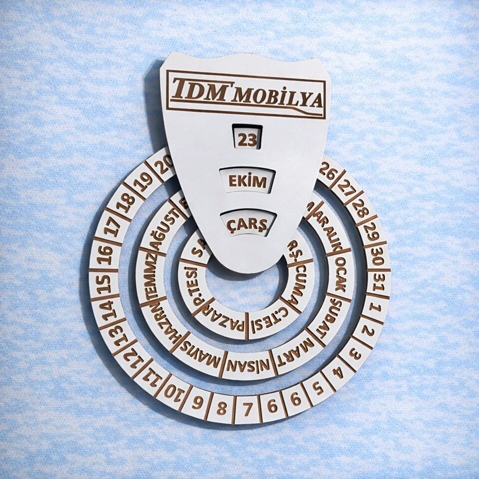 Takvim Ahşap Duvar Takvimi