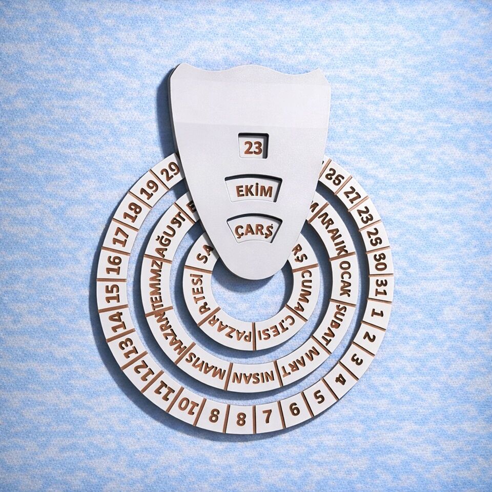 Takvim Ahşap Duvar Takvimi