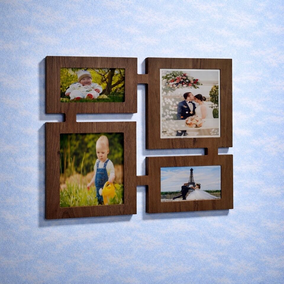 Ahşap Soy Ağacı Fotoğraf, Resim Çerçevesi: Çerçeve-04326 Ahşap