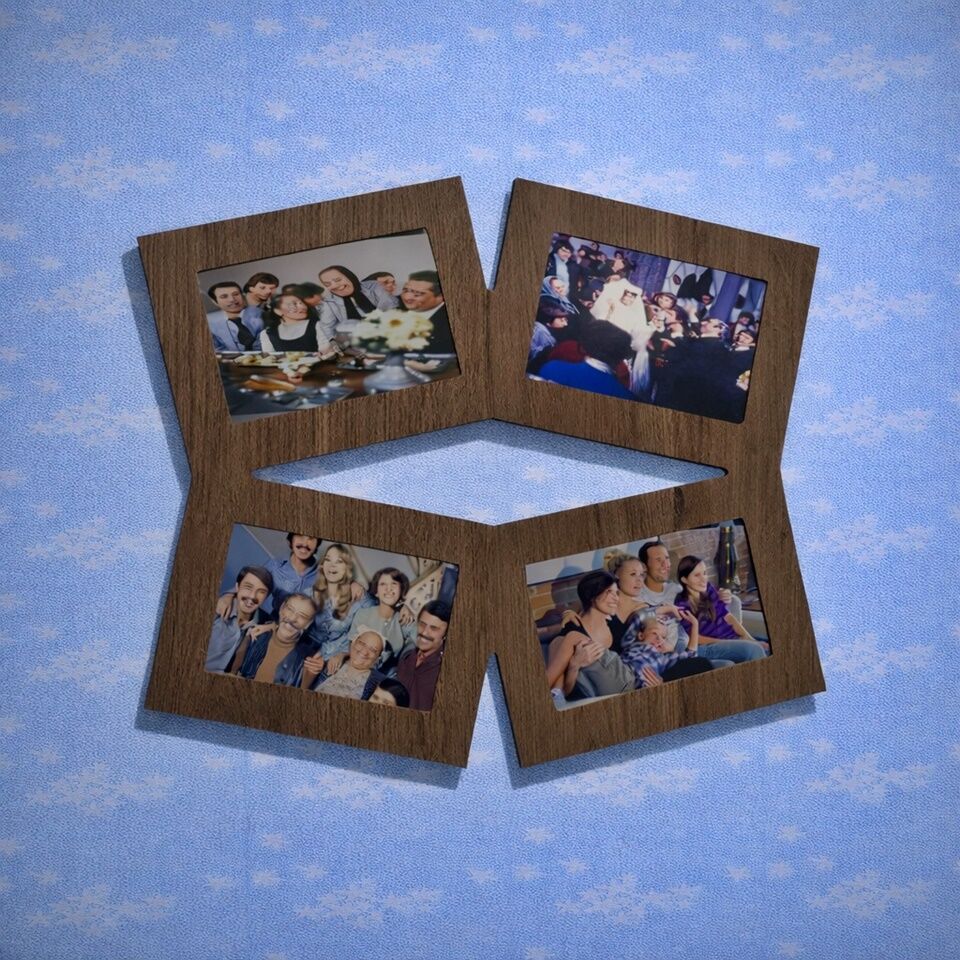 Ahşap Soy Ağacı Fotoğraf, Resim Çerçevesi: Çerçeve-04305 Ahşap