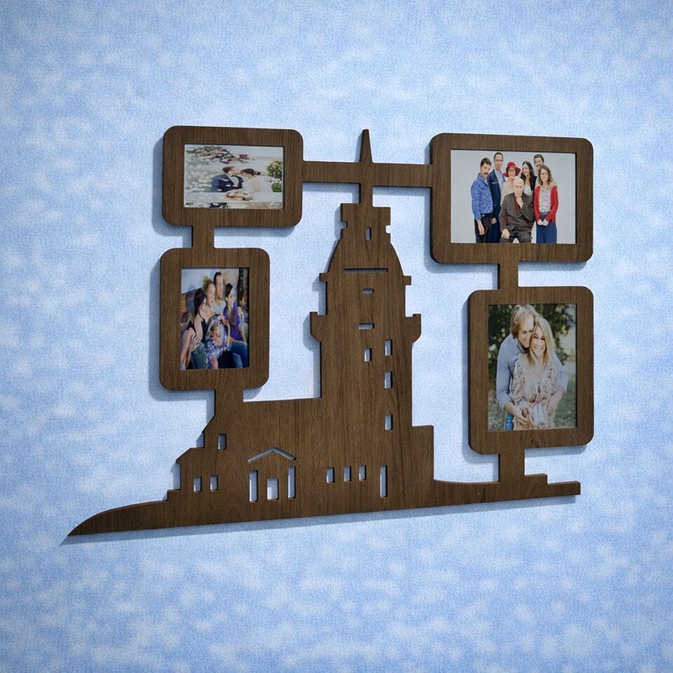 Ahşap Soy Ağacı Fotoğraf, Resim Çerçevesi: Çerçeve-04314 Ahşap