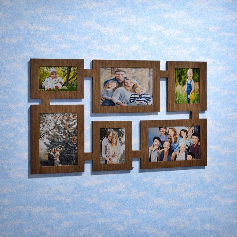 Ahşap Soy Ağacı Fotoğraf, Resim Çerçevesi: Çerçeve-04325 Ahşap