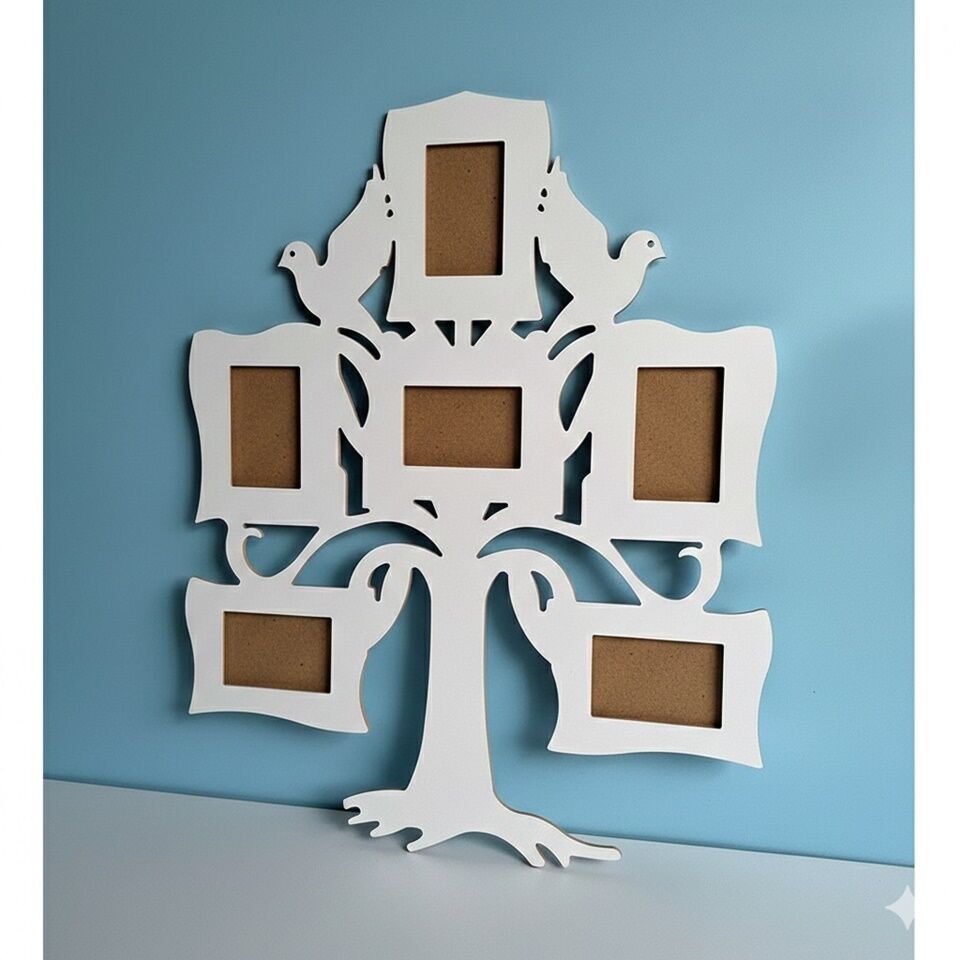 Ahşap Soy Ağacı Fotoğraf, Resim Çerçevesi: Çerçeve-04301