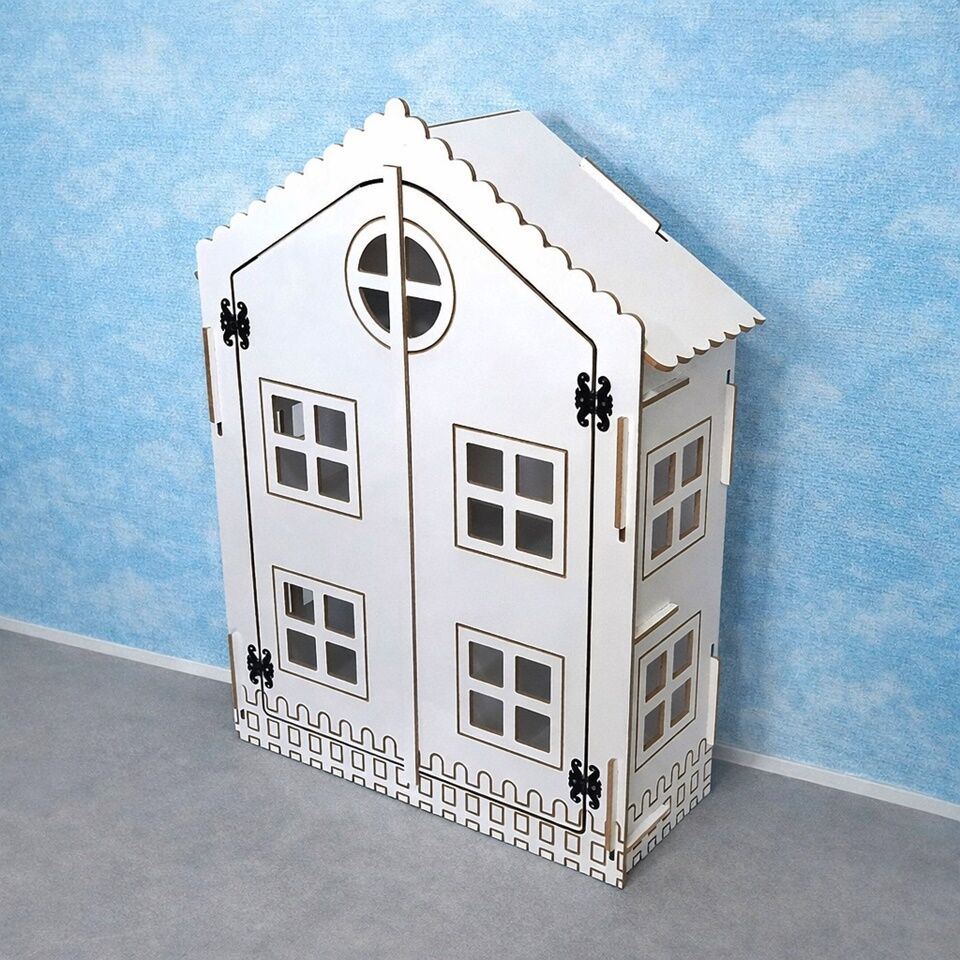 TDM Mobilya Bebek Oyun Evi,ahşap Çocuk Oyun Evi Oyun-34305 Beyaz