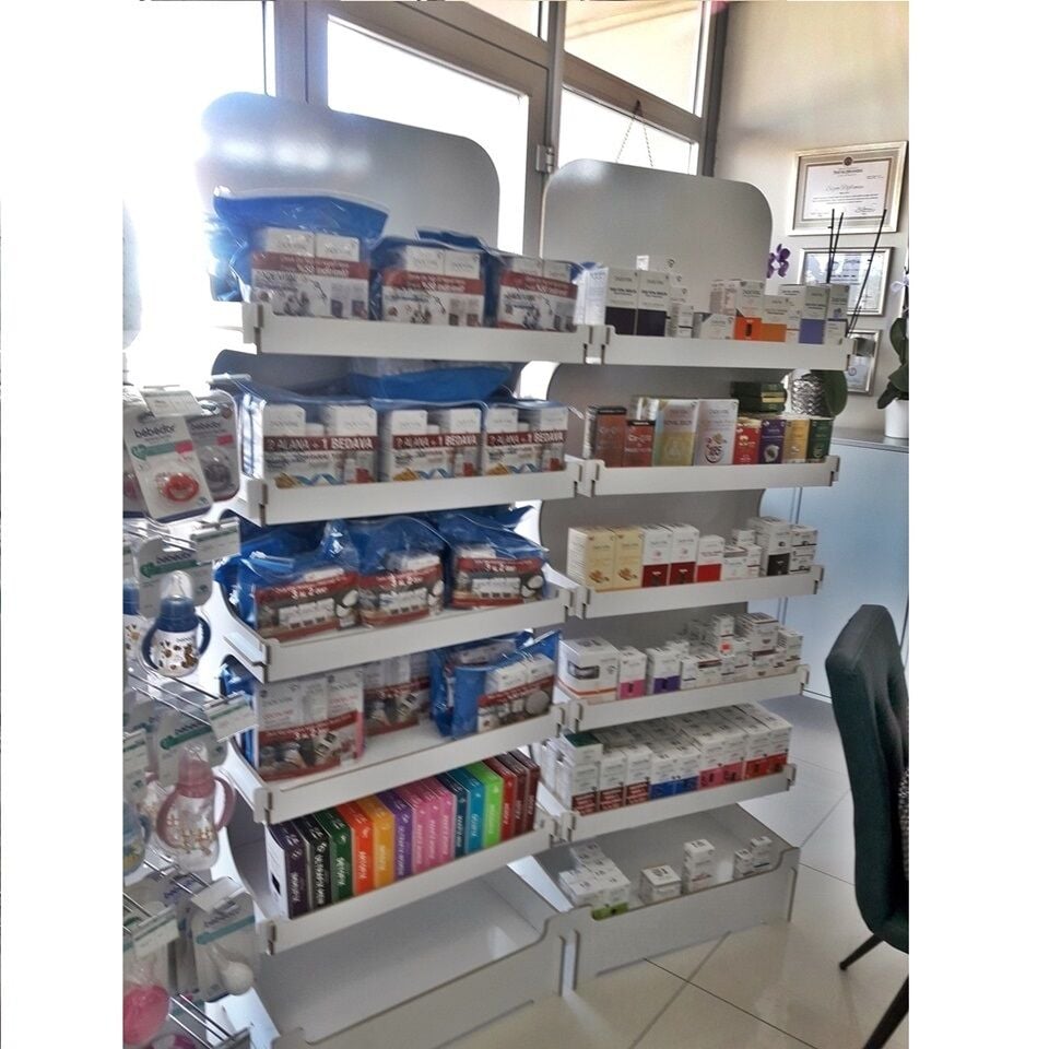 ÇOK AMAÇLI, DEKORTAİF AHŞAP RAF KİLER DOLAP-TDMDolap-44301 Beyaz